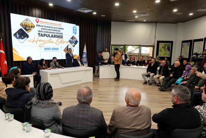 Nişanca’nın 50 Yıllık Tapu Sorunu Çözüldü