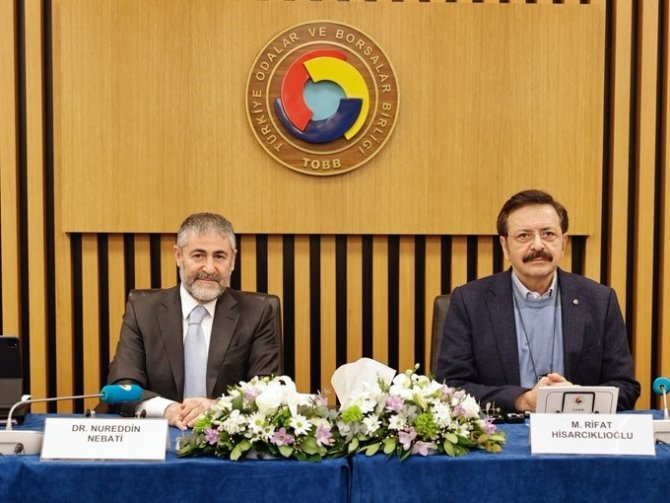 Bakan Nebati, Tobb Yönetimiyle Bir Araya Geldi