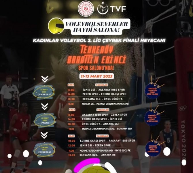 Voleybolun Kalbi Tekkeköy’de Atacak