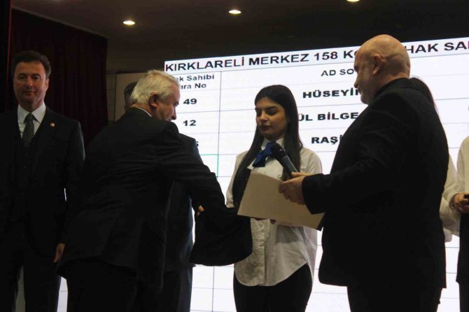 Kırklareli’de Toki̇ Kurası Heyecanı