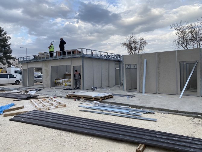 Adıyaman’da Prefabrik Çarşılar Kuruluyor
