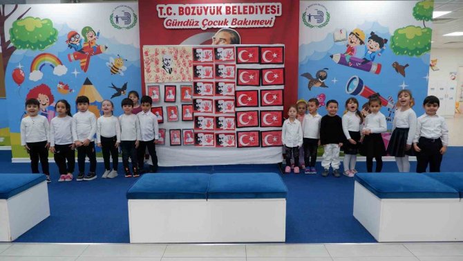 Bozüyük Belediyesi Gündüz Çocuk Oyun Ve Bakımevi’nin Minik Öğrencileri İ̇stiklal Marşını Okudular