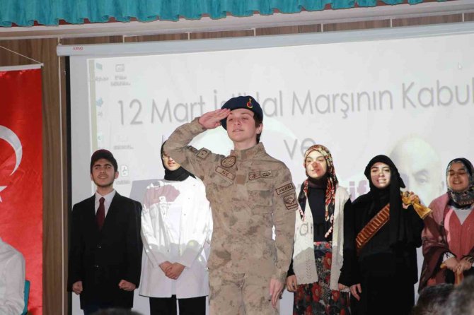 Çiftlikköy’de İ̇stiklal Marşı’nın Kabulünün 102’inci Yıldönümü Kutlandı