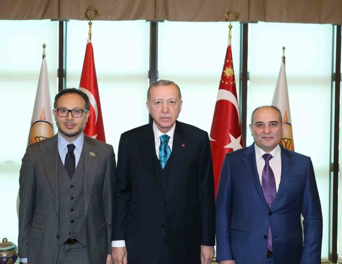 Cumhurbaşkanı Erdoğan, Yeni Azerbaycan Partisi Heyetini Kabul Etti