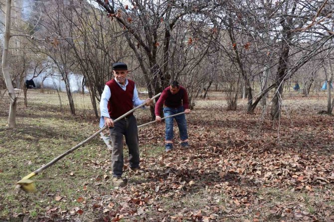 Omanağzı’nda Bahçelerde İlkbahar Temizliği