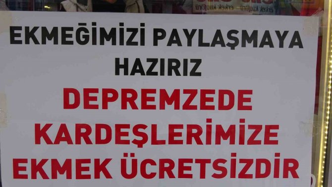 Van’daki Fırıncıdan Depremzedelere Ücretsiz Ekmek