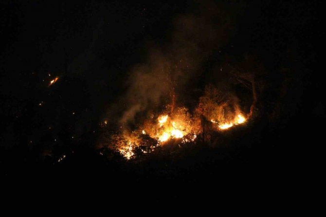 Of’ta Orman Yangını Kısmen Kontrol Altına Alındı