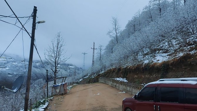 Ordu’da İlkbaharda Kar Sürprizi