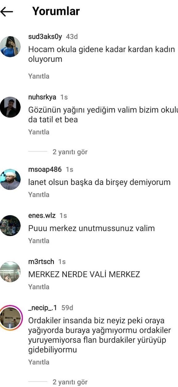 Yozgat’ta Öğrencilerin ’Kar Tatili’ Mesajları Gülümsetti