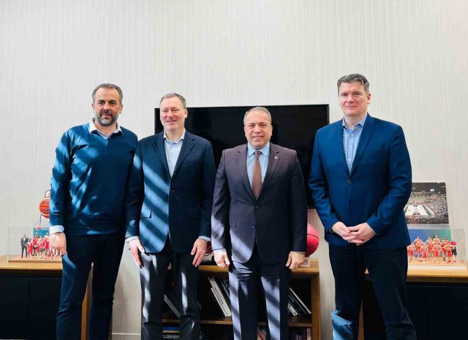 Basketbol Şampiyonlar Ligi Yöneticilerinden Tbf’ye Ziyaret