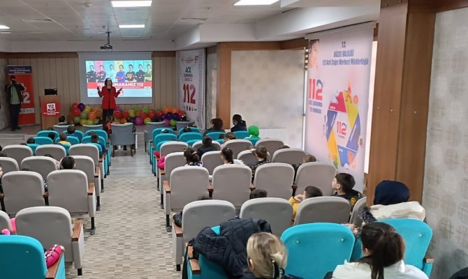 Öğrencilere 112 Acil Çağrı Merkezi Tanıtıldı