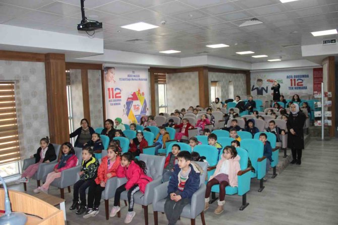 Öğrencilere 112 Acil Çağrı Merkezi Tanıtıldı