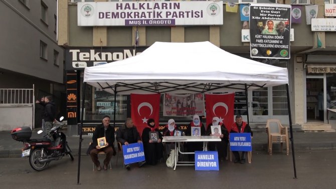 Muşlu Anneler Eylemlerine Devam Etti