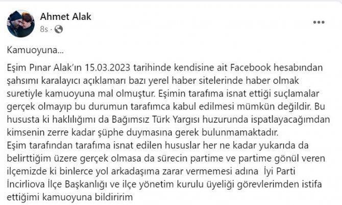 Aydın’da İ̇yi̇ Parti’yi Sarsan İddia
