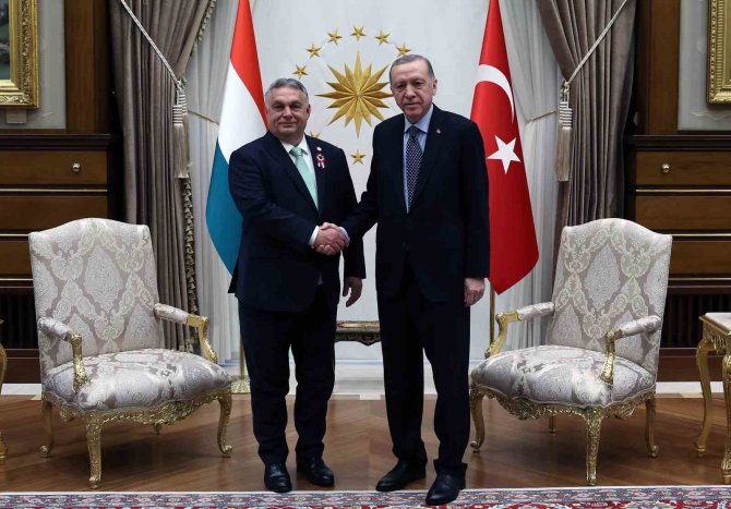 Cumhurbaşkanı Erdoğan, Macaristan Başbakanı Viktor Orban’ı Kabul Etti