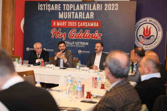 Kağıthane’de Muhtarlarla Afetlere Kaşı Alınan Tedbirler Konuşuldu