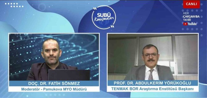 Tenmak Bor Araştırma Enstitüsü Başkanı Yörükoğlu: