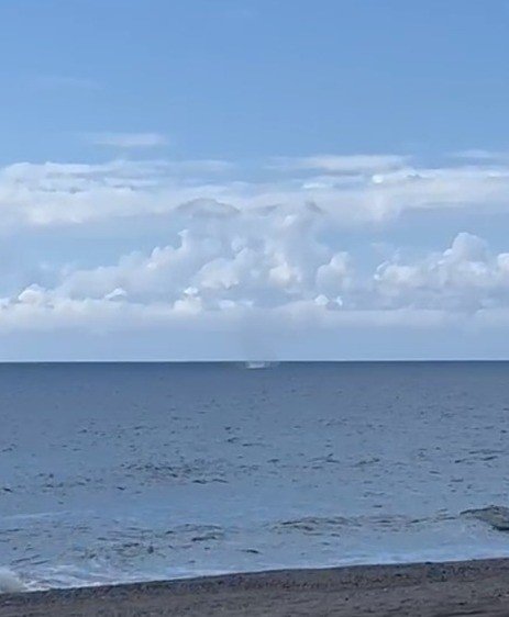 Denizde Çıkan Hortum Karaya Ulaşmadan Kayboldu