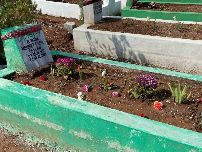 Depremde Hayatını Kaybedenler 40. Günde Kabirlerine Çiçekler Bırakılarak Anıldı