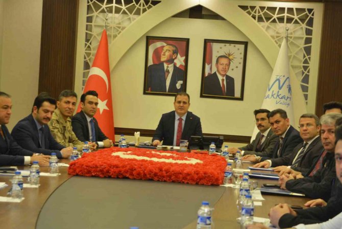 Hakkari’de Seçim Güvenliği Toplantısı Yapıldı