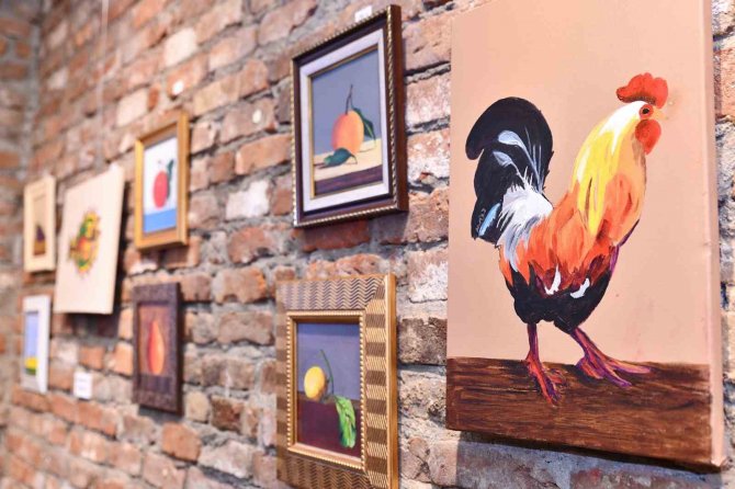 Metin Özöğüt Sakinlerinden Karma Resim Sergisi