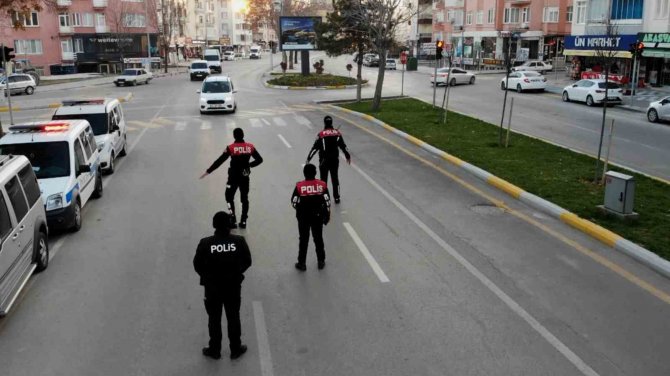 Aksaray’da Dron Destekli “Türkiye Huzur Güven” Uygulaması