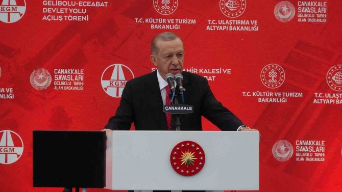 Cumhurbaşkanı Erdoğan’dan Çanakkale’de Güven Ve İstikrar Vurgusu...
