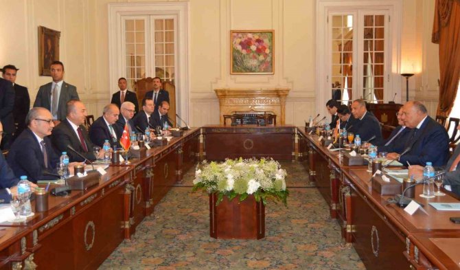 Bakan Çavuşoğlu, Mısırlı Mevkidaşı Shoukry İle Heyetlerarası Görüşmeye Katıldı