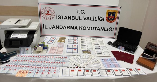 İ̇stanbul’da Jandarma’dan Sahte Evrak Operasyonu