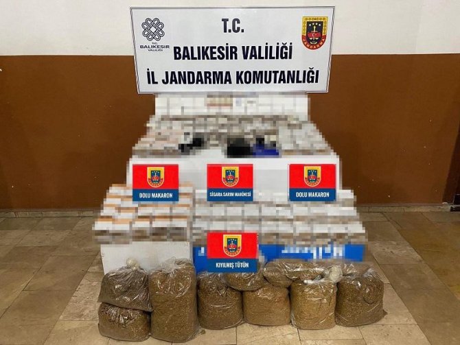 Balıkesir’de Jandarmadan Kaçak Tütün Operasyonu