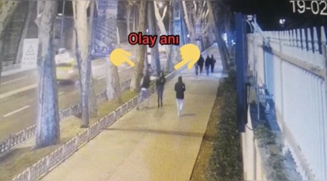 İ̇stanbul’da Kiralık Araçla Kadına Kapkaç Kamerada