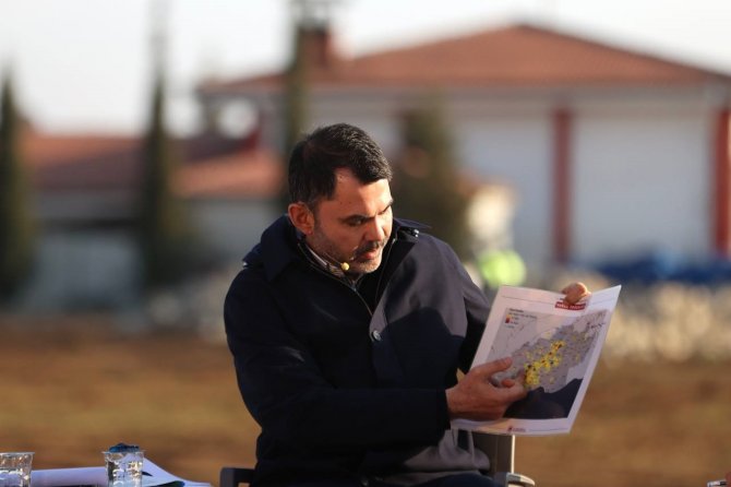 Bakan Kurum: “143 Bin 261 Köy Evi İçin Gaziantep’in Nurdağı İlçesine Bağlı 7 Köyde De 310 Kalıcı Konut İnşa Çalışmasına Başlandı”