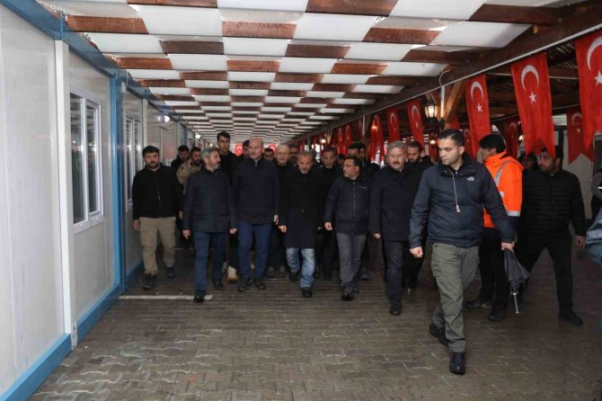 Başkan Palancıoğlu, Bakan Soylu İle Çarşıda İ̇nceleme Yaptı