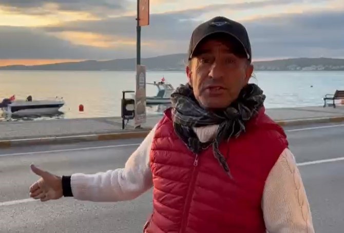 Ayvalık’ta Fok Balığı Güneşlenirken Görüntülendi