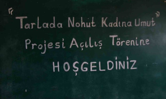 Elazığ’da ‘Tarlada Nohut Kadına Umut’ Projesi Gerçekleştirildi