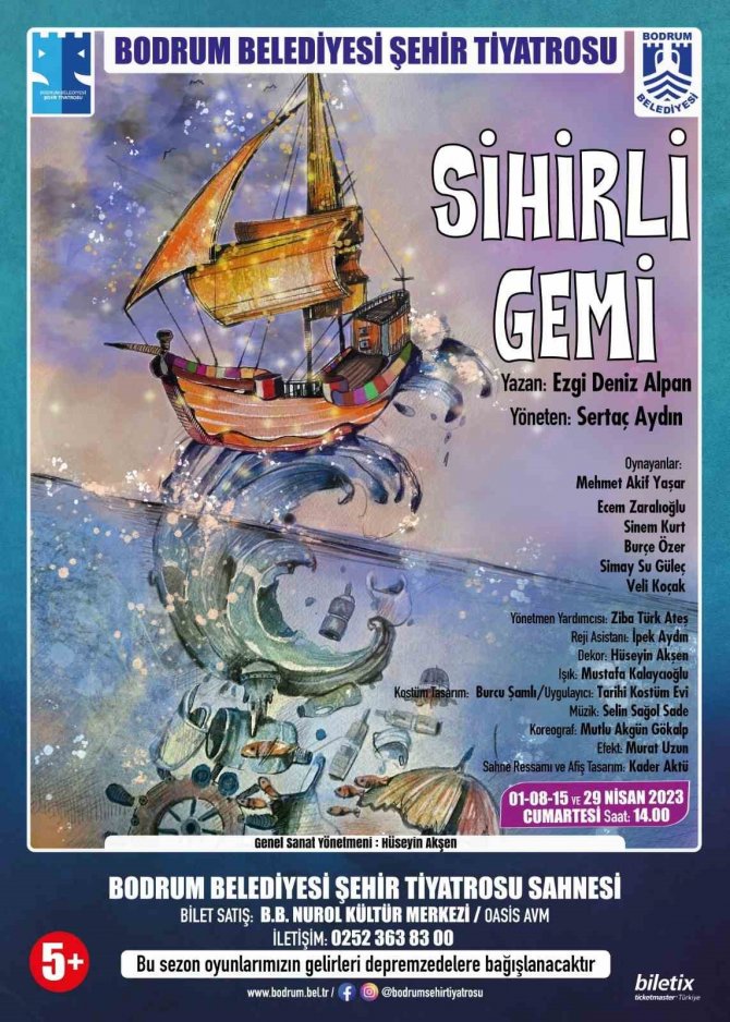 Bodrum’da "Sihirli Gemi" Adlı Çocuk Oyunu Sahnede
