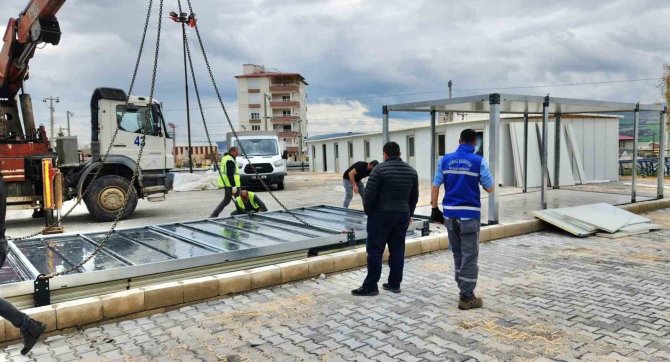 Depremin Vurduğu Pazarcık’a "Kocaeli Çarşısı" İnşa Ediliyor