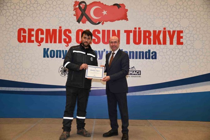 Selçuklu Belediyesinden Afet Bölgesinde Görev Alan Personele Vefa