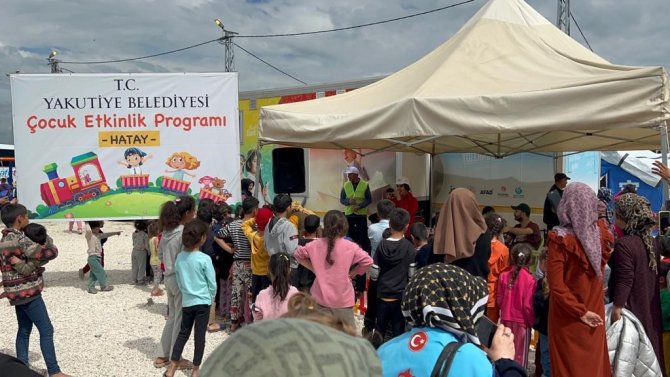 Yakutiye Belediyesi’nden Hatay’da ’Çocuk Etkinlik Programı’