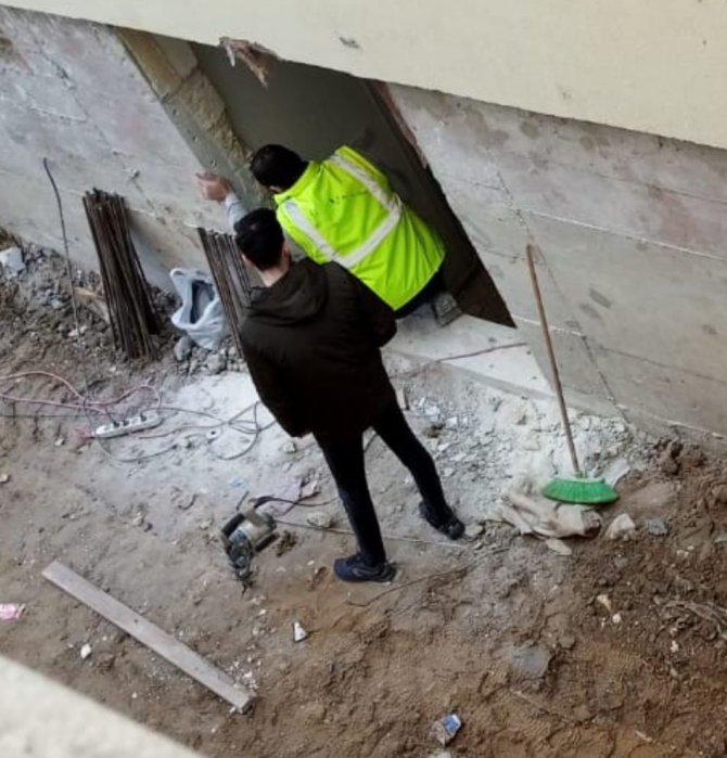 Perde Betonu Kesilen Bina Yeniden Onarılacak