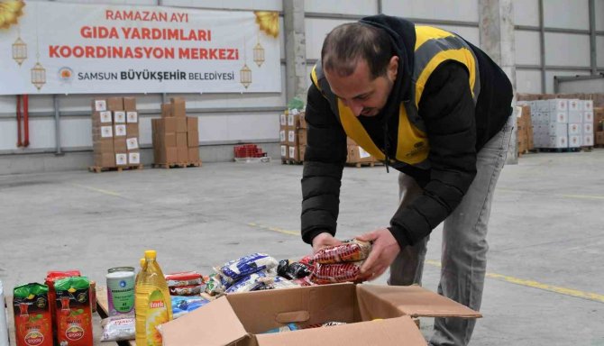 Samsun Büyükşehir Belediyesi’nden Ramazan Yardımı