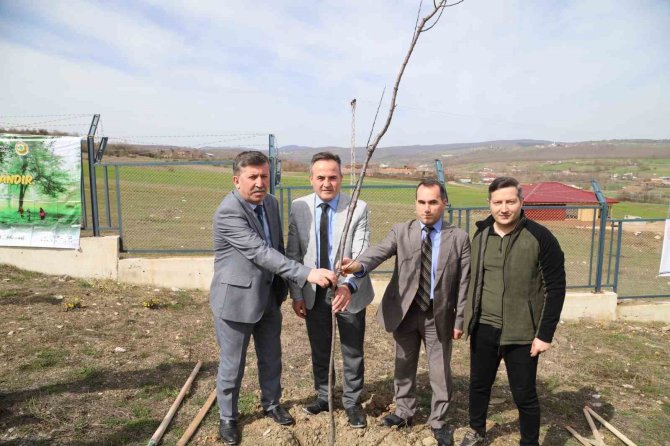 Depremde Hayatını Kaybedenler Anısına Fidan Diktiler