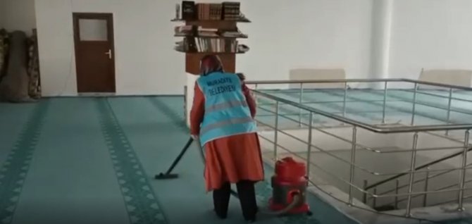 Muradiye Belediyesinden Ramazan Öncesi Cami Temizliği
