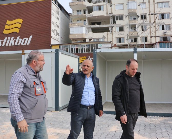 Pazarcık’a 30 Konteynerden Oluşacak ‘Kocaeli Çarşısı’ Yapılıyor
