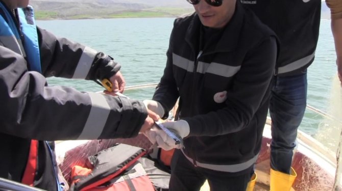 Prof. Dr. Veysel Eroğlu Ilısu Barajı’nda Balık Stok Verim Tahmin Çalışmaları Yapıldı