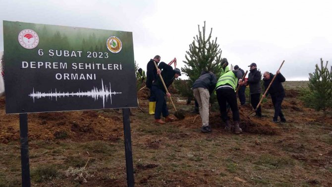 Yozgat’ta Fidanlar Depremde Hayatını Kaybedenlerin Anısına Toprakla Buluştu
