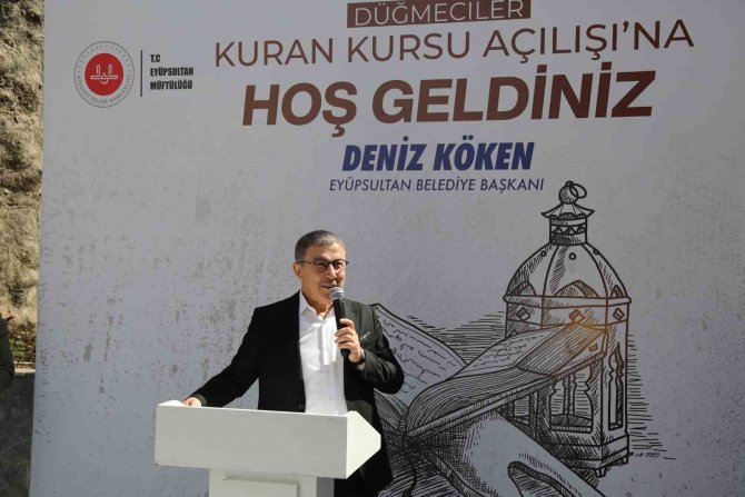 Eyüpsultan’da Düğmeciler Kur’an Kursu’nu Hizmete Açıldı