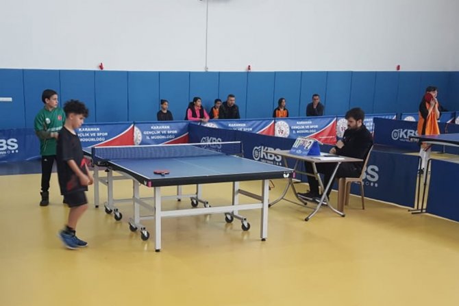 Karaman’da Okullar Arası Küçükler Masa Tenisi İl Birinciliği Müsabakaları Sona Erdi