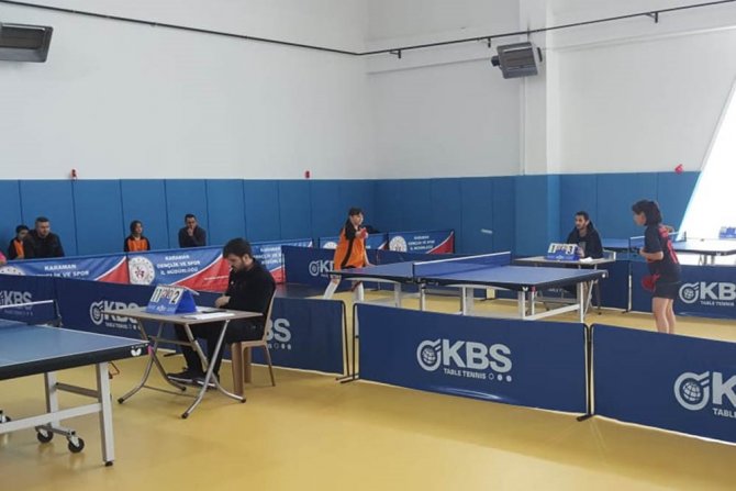 Karaman’da Okullar Arası Küçükler Masa Tenisi İl Birinciliği Müsabakaları Sona Erdi