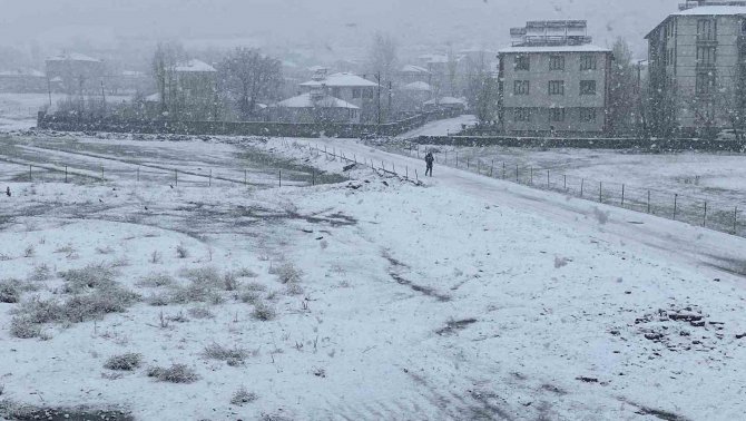 Karlıova’da Kar Yağışı Etkili Oldu